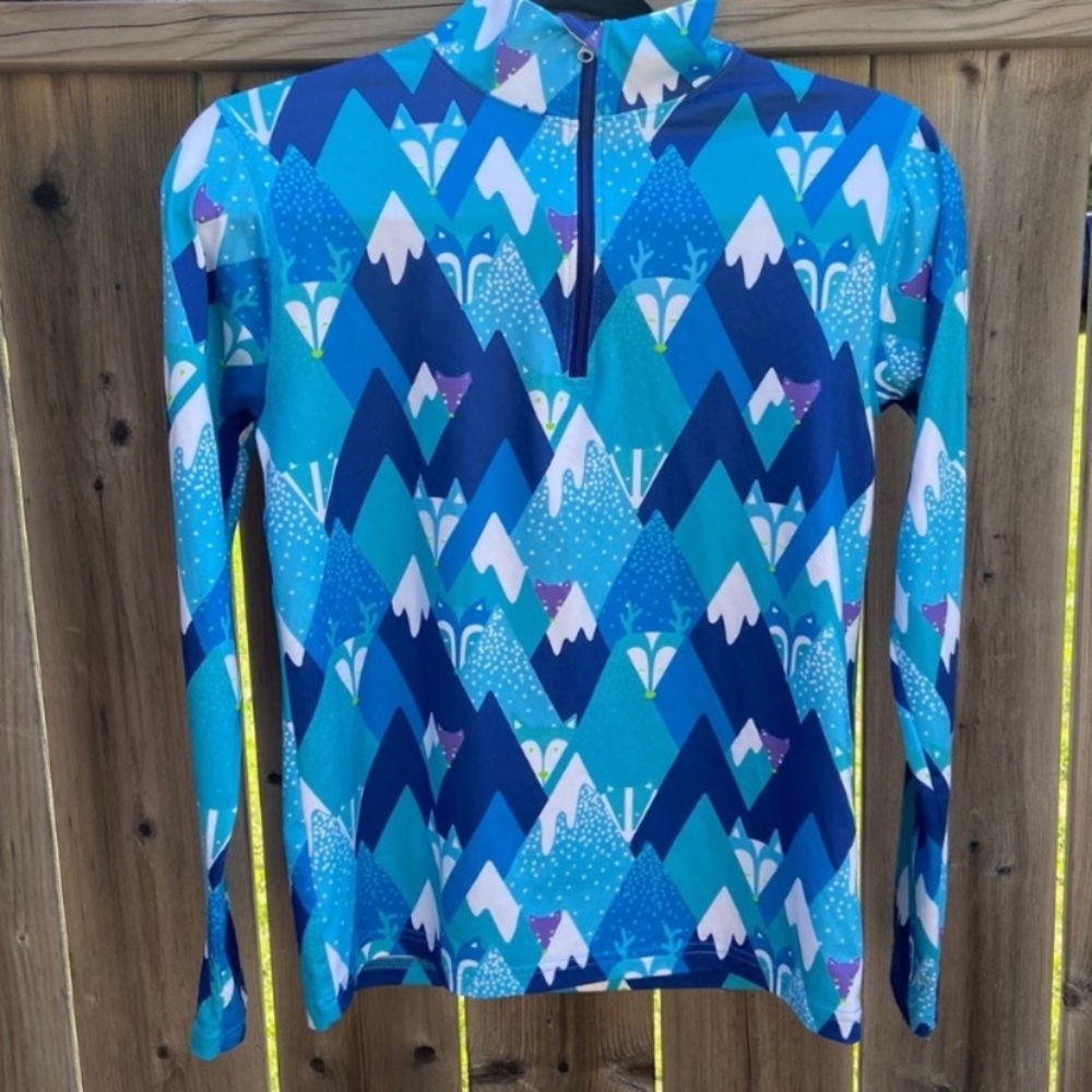 B1G2F 🚨Obermeyer Mountain Print Quarter Zip baselayer Pullover